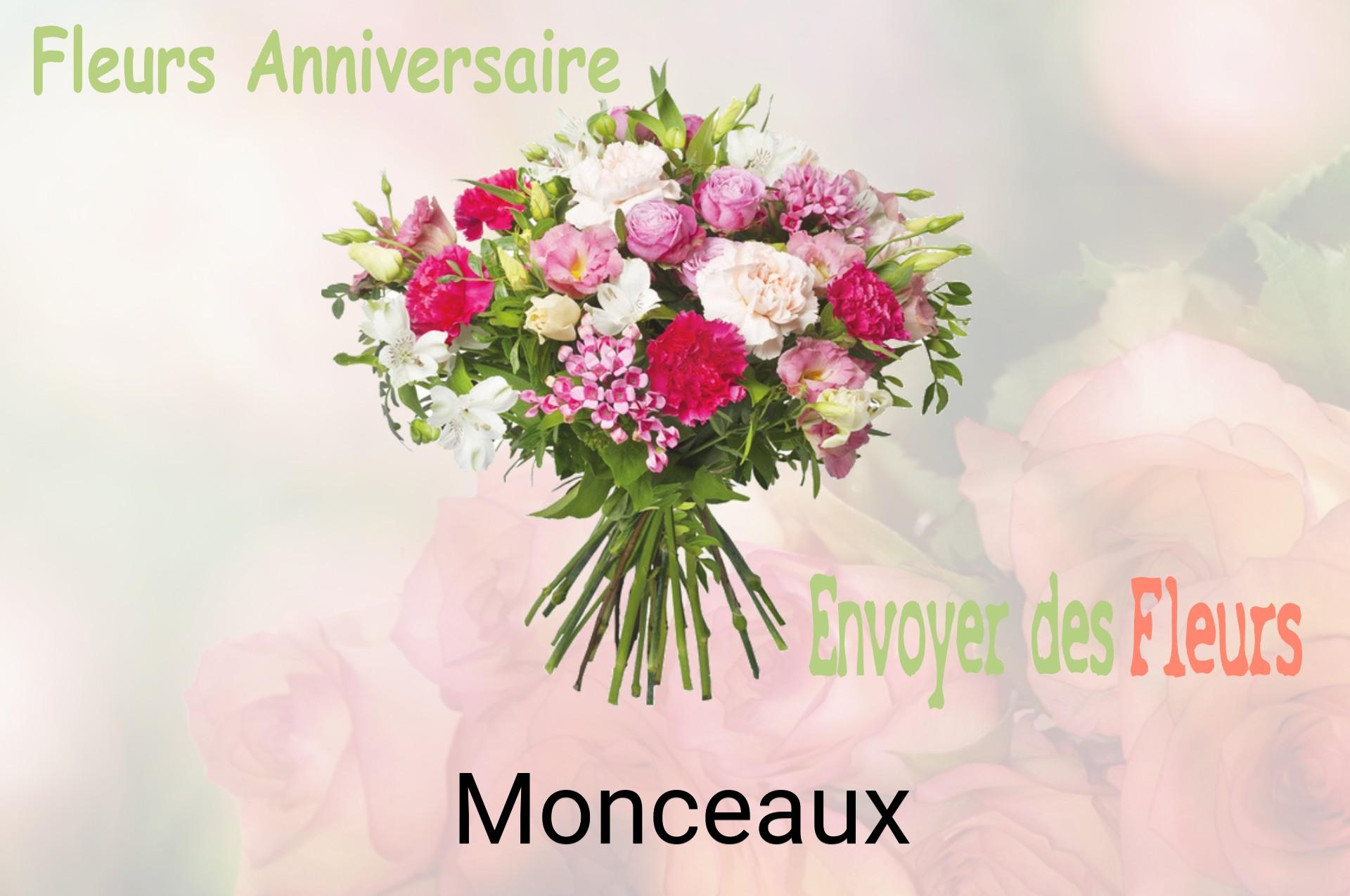 Bouquet de fleurs d’anniversaire livré à Monceaux