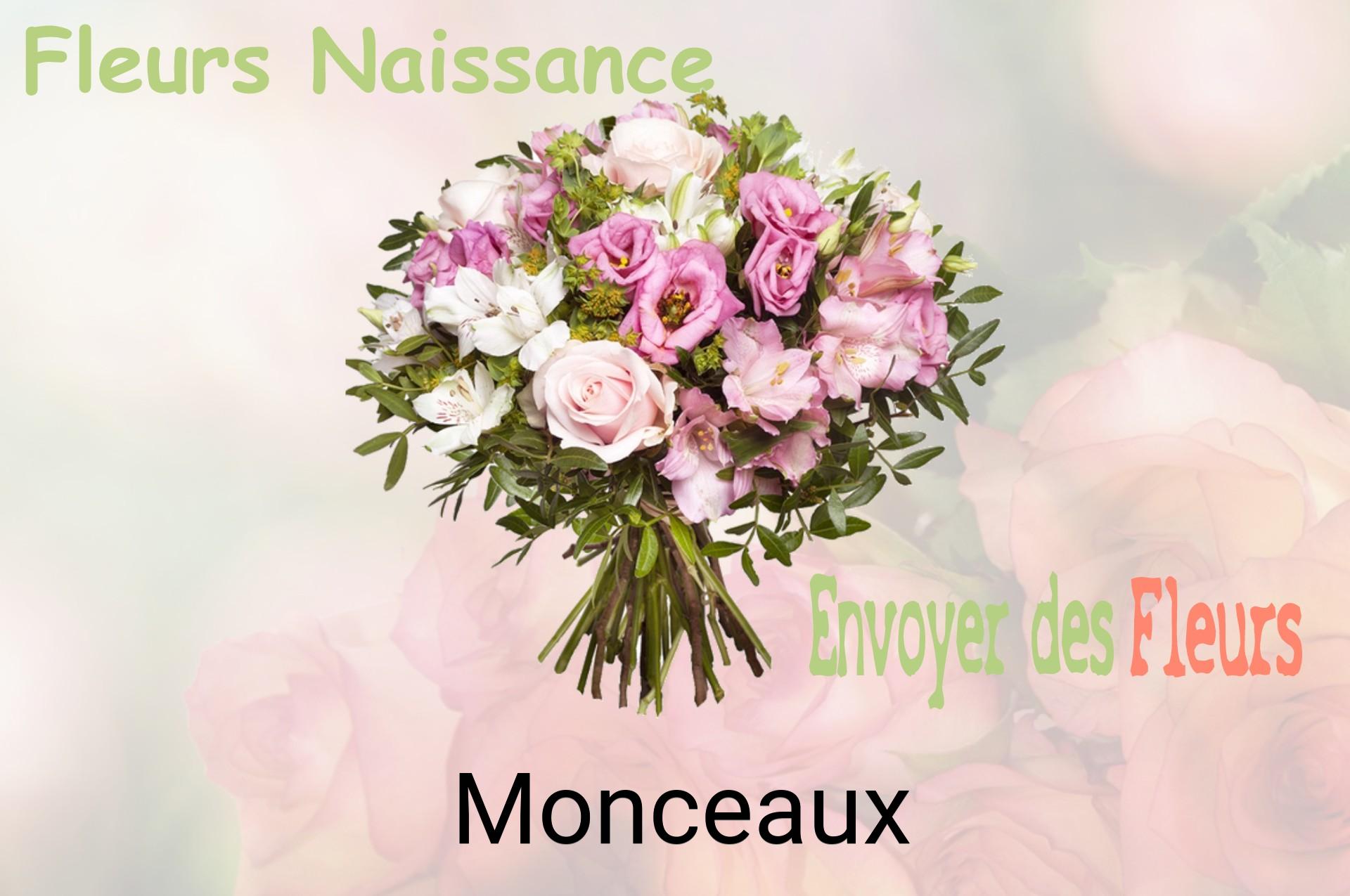 Bouquet de fleurs de naissance livré à Monceaux